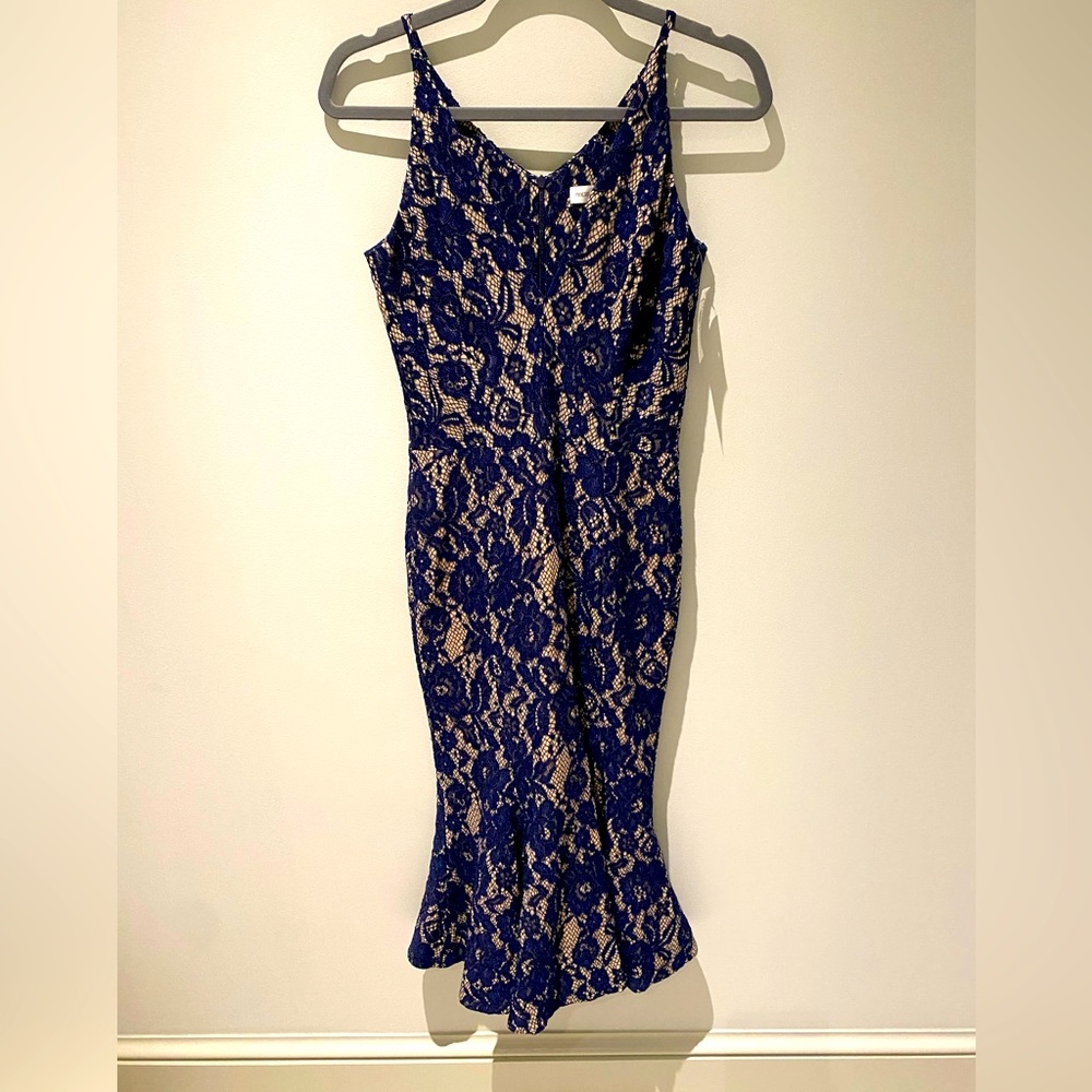 NEW DRESS THE POPULATION WOMEN’S SIZE SMALL NAVY/NUDE DRESS